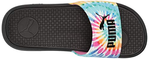 Image of PUMA womens Cool Cat Slide Sandal, Phlox Pink-elektro Aqua-puma Black, 6 US