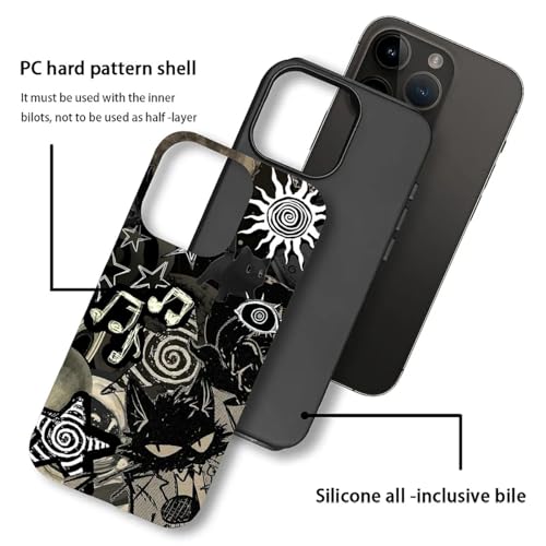 Coque iPhone 15 gothique chat noir compagnon idéal de vos soirées