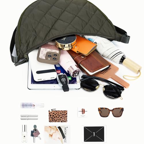 Medium Puffer Crossbody Bags for Women Quilted Puffer Crossbody Purse Puffer Travel Purses Shoulder Bag4