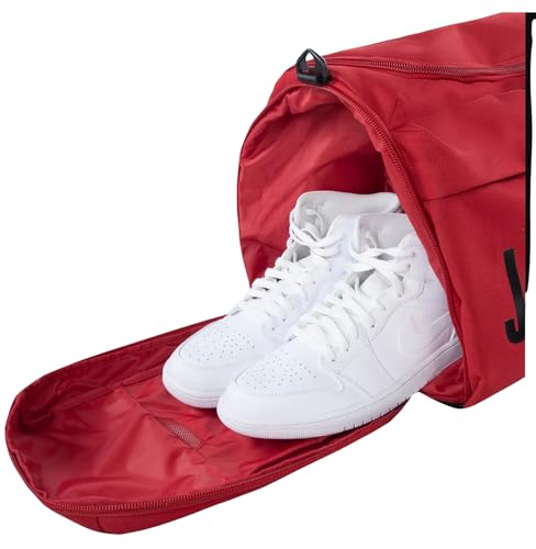 Jordan Speed Dual Duffle Bag, Black, M (Gym Red, M)4