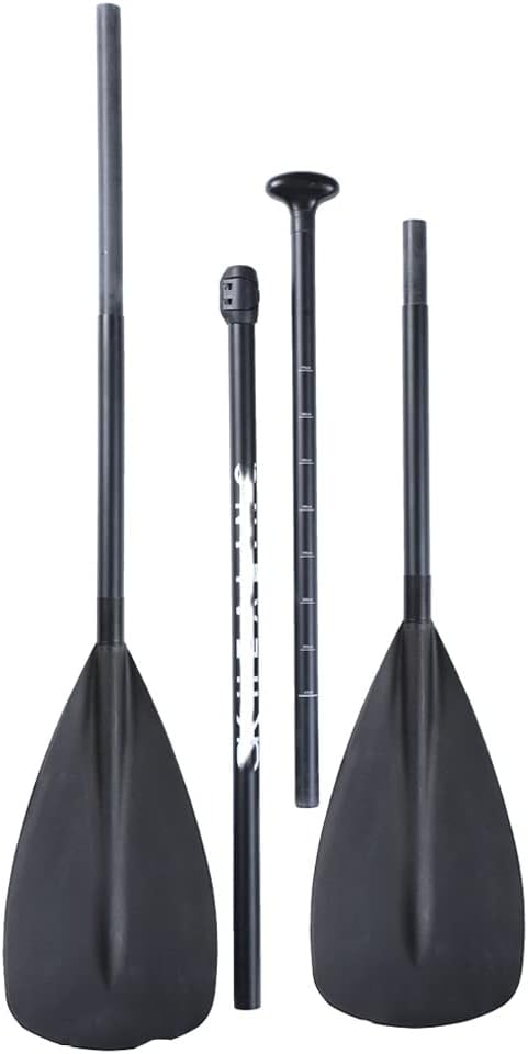 4 Piece Dual Purpose Adjustable SUP Paddle Boat Stand Up Paddle Board Boat Stand Up Paddle for Surfing Surfboard (Color : E, Size : 4 Piece)