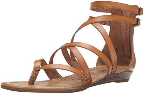 Blowfish Malibu Women's Bungalow Wedge Sandal, Sand, 8.5 M US