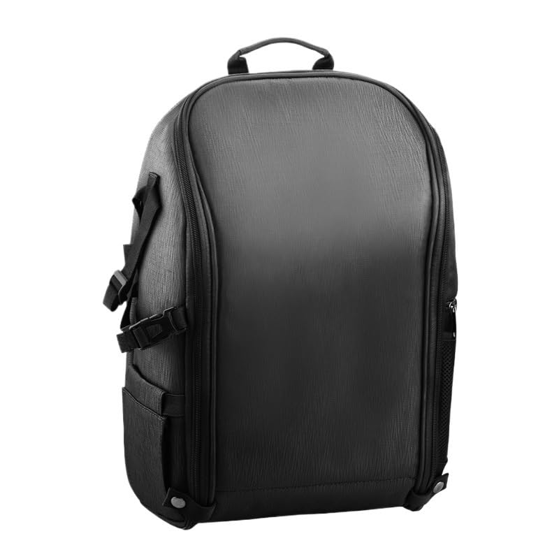 Borsa Reflex Zaino da viaggio impermeabile antiurto morbido for fotocamera reflex, borsa in nylon, accessorio for riporre oggetti fai te all'aperto(Noir)