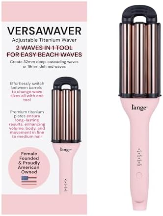 L'ANGE HAIR VersaWaver | 2-in-1 Adjustable Titanium Hair Waver & ...