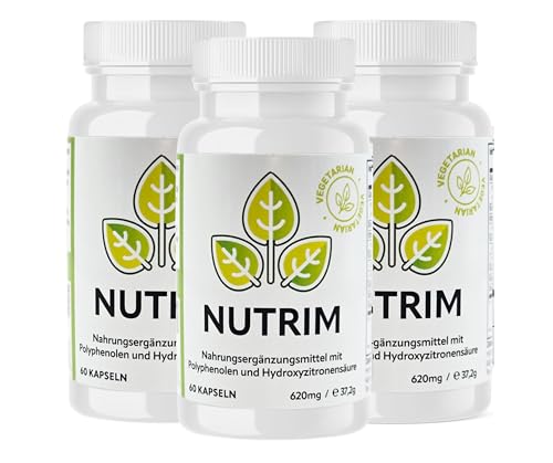 NUTRIM Superfood-Komplex 3 x 60 vegane Kapseln mit Knotentang Ingwer Grünem Tee Grünem Kaffee und Kardamom natürliche Unterstützung für Ihre Ernährung - Nahrungsergänzungsmittel