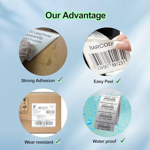10 Rolls Compatible DK22205 62 mm x 30.48 m Continuous Labels Replacement for DK-22205 Work with QL-500/QL-550/QL-570/QL-580N/QL-650TD/QL-700/QL-710W/QL-800/QL-810W QQL-105.