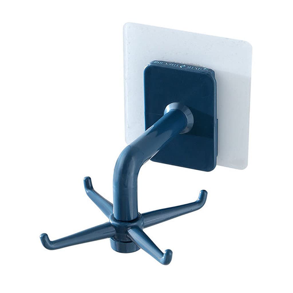 Buxuaaaa Free Rotating Hook Rack Made by ABS Not Easy to Break Strong Load Bear Spoons Shovels Rotating Hook Rack Abs Home Dorm