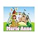 Hiding Place Boutique, Handmade Personalized Fairy Land Child Name Puzzle, Fantasy Mushroom Boy Jigsaw Game, Custom Kid Birthday Girl Explore Captain Barnyard Animals Faerie Woodland Creature