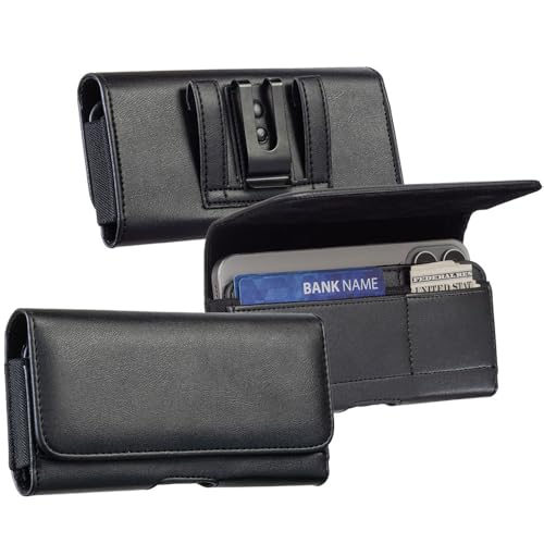 Futanwei Coldre para celular com suporte de cartão compatível com AirVoice A67L, BLU View Speed Ultra 5G, OUKITEL G3, Ulefone Armor X16, DOOGEE, Blackview e iPhone Smartphone - Coldres carteira de