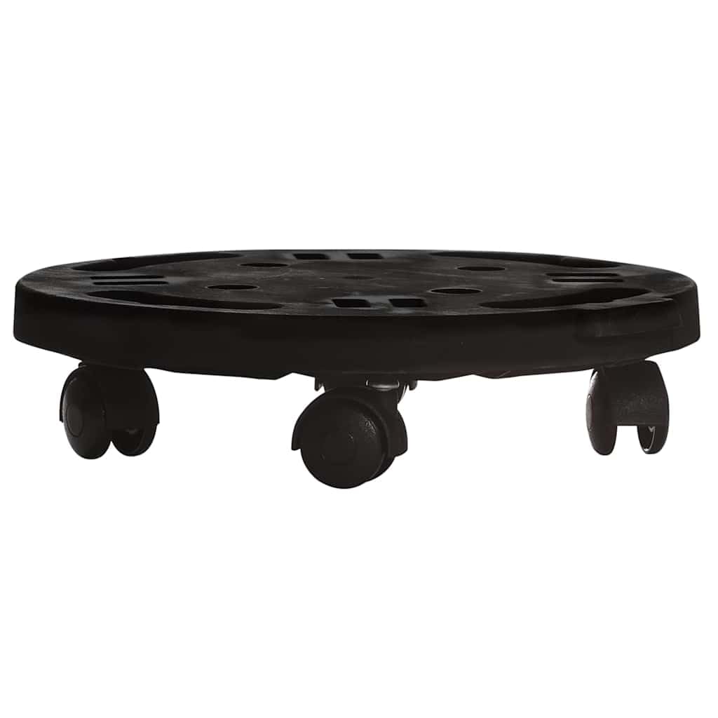 Wałek do roślin 3 szt. 30 cm średnica czarny 170 kg