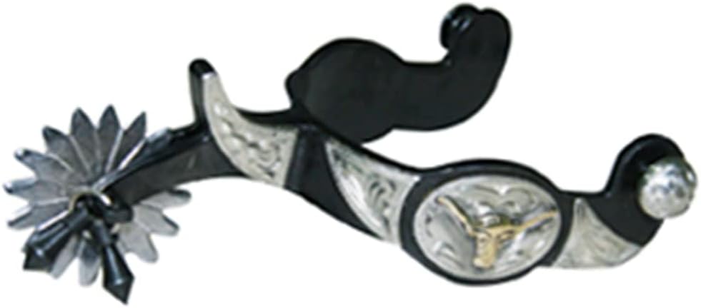 Western BS Texas Longhorn 16pt Jingle Bob Spurs