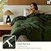Bedsure Cotton Duvet Cover Queen, 100% GOTS Organic Cotton Duvet Cover Set, Fair Trade Certified Queen Bedding, Eco-Friendly, Ultra-Soft, Breathable Home Bedding for All Seasons(Olive Green, 90