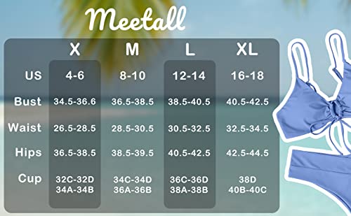 Image of Meetall Women's High Cut String Triangle Bikini Set Swimsuits Sexy Bathing Suits 2 Piece