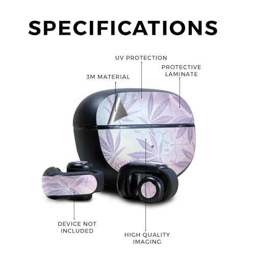 Image of Glossy Glitter Skin Compatible with Bose Ultra Open Earbuds - Pastel Mary - Premium 3M Vinyl Protective Wrap Decal Cover - Easy to Apply | Crafted in The USA by MightySkins