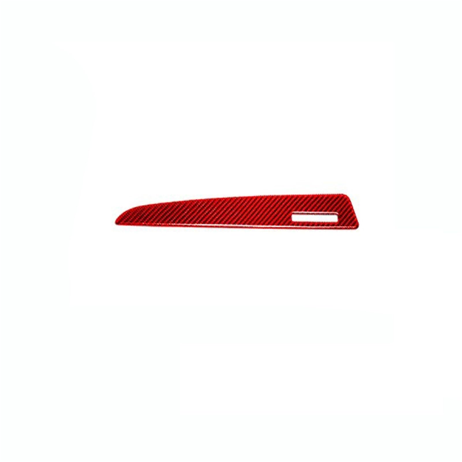 for Q5 SQ5 8R 2010-2018 Carbon Fiber Co-Pilot Instrument Glove Box Panel Strip Car Interior Accessories Decorative Stickers FRTRGVUVXP(Red LHD)