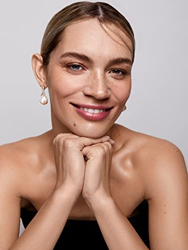 Green Amethyst And Baroque Pearl Drop Yellow Gold Earrings4