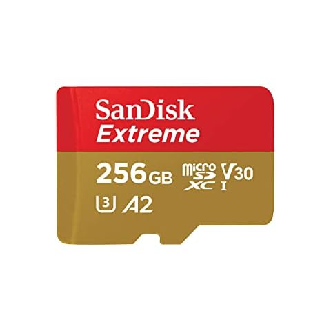 SanDisk 256GB Extreme microSDXC Card with Adapter Cover