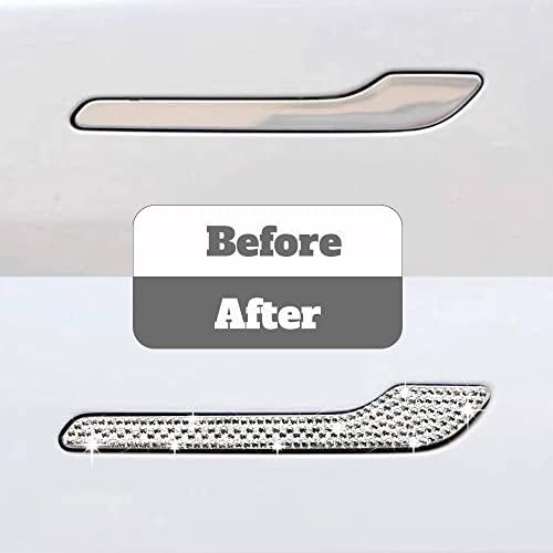 Bling-Crystal-Rhinestone-Door-Handle-Cover-Trim-Protector-Sticker-for-Tesla-Model-3-and-Model-Y-4Pcs-Bling-Car-Accessories-for-Women-and-Girls-who-own-a-Tesla-Model-3Y
