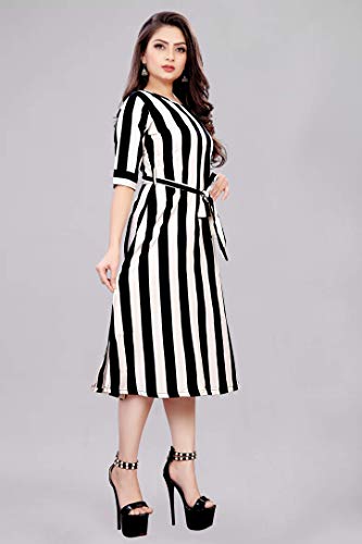 Image of AA Creation Women's Fit And Flare Knee Length Dress