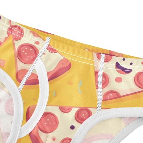 KLL Pizza Pepperoni Little Boys Cotton Athletic Underwear Breathable Children Undies4