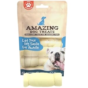 Amazing Dog Treats – Beef Cheek Rolls (4 Inch Regular – 8 Pcs) – Safe Rawhide Alternative Dog Chew – Great for Power Chewers – Long Lasting Dog Chew – Retriever Rolls for Dogs