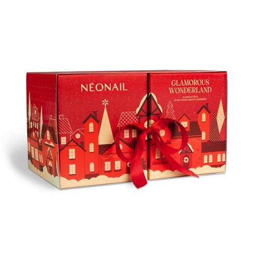 NEONAIL Calendario de Adviento 2024 Mujer 24 Sorpresas en el Calendario de Adviento de Belleza Manicura y Pedicura Set Kits de Decoración - Glamorous Wonderland