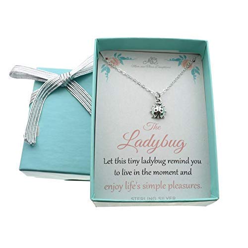 Ladybug Charm Pendant. Ladybug Necklace 