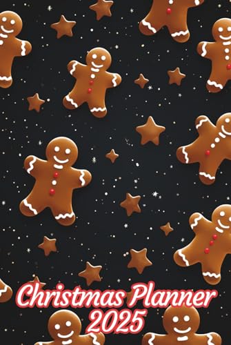 Gingerbread Man Christmas Planner: Daily and Monthly Schedule, Gift / Budget / Card Tracker, Countdown / Grocery / Shopping Checklist, Menu / Wish ... and More | Pocket Size 6x9