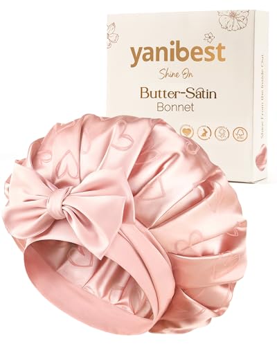 YANIBEST Adjustable Non-Slip Satin Bonnet