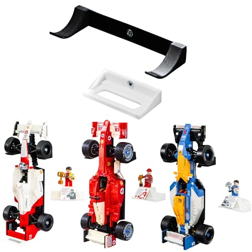 Image of Wall Mount Compatible with Lego Icons F1 Cars - Compatible with McLaren MP4 /4 & Williams FW14B - Ayrton Senna & Nigel Mansell Tribute - Models not Included