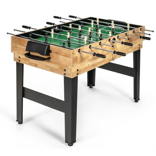 Goplus 卓上サッカー テーブルサッカー サッカーテーブル 10in1ゲーム テーブルゲームテーブル ボードゲーム 卓上ゲームテーブル マルチゲーム ビリヤード エアホッケー 卓球 ボウリング チェス チェッカー バックギャモン トランプ シャフルボード パーティー 家族団らん レジャータイム 家族 親友 親子 室内ゲーム