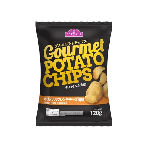 トップバリュ ザクッとした食感 グルメポテトチップス オリジナルフレンチチーズ風味 120g×1個 スナック菓子 ポテトチップス チーズ味 濃厚のサムネイル