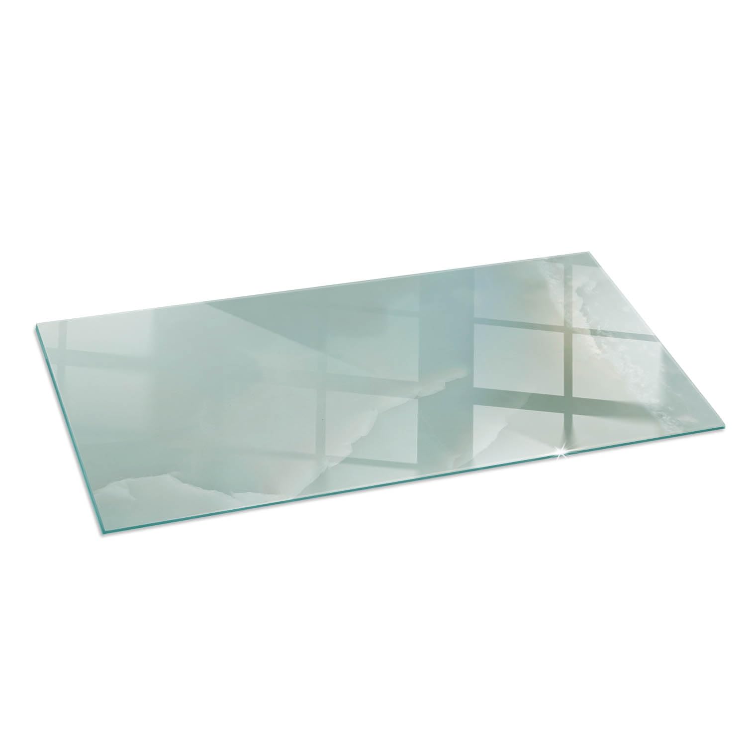 Plaque de protection sol cheminée 125x50 effet marbre