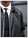 BEAUDRM Men's Faux Leather Jacket Long Sleeve Zip Up Collared Crop Biker Motorcycle Lightweight Coat Outerwear Solid Black Medium