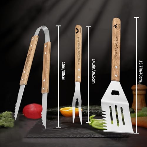 Set personalizado de herramientas para parrilla BBQ miniatura 7