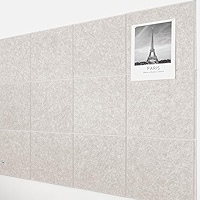 Bulletin Board AKTOP Black Cork Board Tiles 6-Pack - Removable Felt S 24x36 With Adhesive & Push Pins Pin Board - View #6