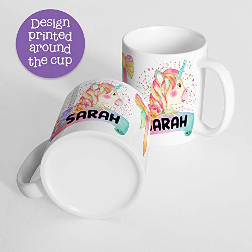 Taza Infantil Personalizada Unicornio Acuarela miniatura 3