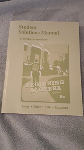 Student Solutions Manual for Beginning Algebra