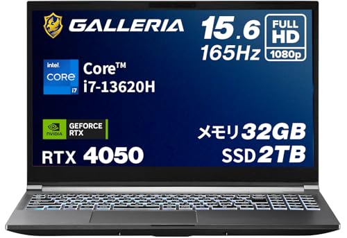 KA Q[~Om[gPC y RTX 4050 / Core i7-13620H / SSD2TB z GALLERIA RL7C-R45-5N 32GB Windows11Home ҏW 20321-3400