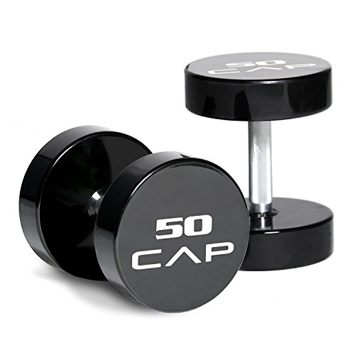 CAP Barbell Commercial Urethane Dumbbells (Pair), 37.5 lb/Medium
