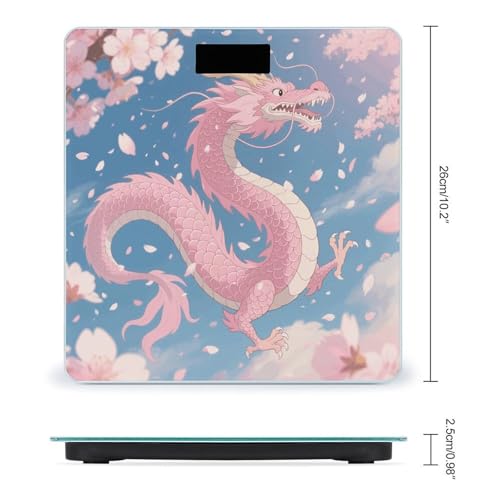 Báscula digital para baño Cherry Blossom Dragon 400 lb miniatura 2