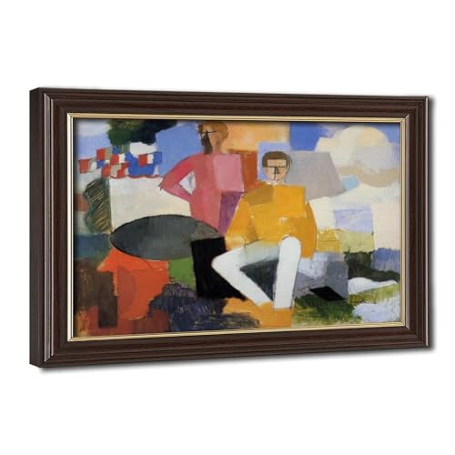 Impression sur toile The Fourteenth of July de Roger De La Fresnaye décoration murale salon