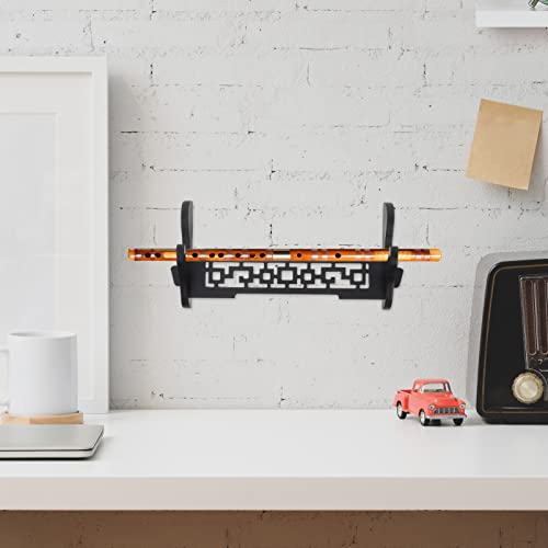 Doitool Flute Rack Wall Mount Flute Stand Wall Display Flute Holder Single Layer Swords Rack Samurai Swords Hanger #TOP3