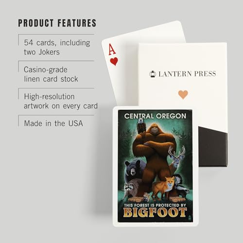 Baraja póker Central Oregon Bigfoot 52 cartas miniatura 3
