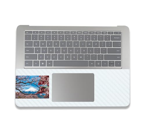 Image of MightySkins Carbon Fiber Skin Compatible with Microsoft Surface Laptop Studio 2 (2023) Full Wrap Kit - Overlooking Fuji | Protective, Durable Textured Carbon Fiber Finish | Made in The USA