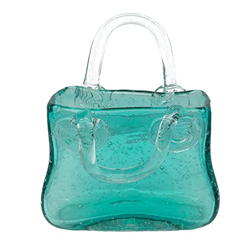 Vase aus Glas, mundgeblasen, durchscheinend, Blumenarrangement, Heimdekoration, Hochzeitsgeschenk, 19,8 cm hoch Cover