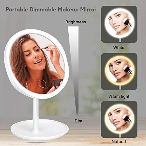 Espejo para Maquillaje Redondo con Luz y Aumento 5X miniatura 5