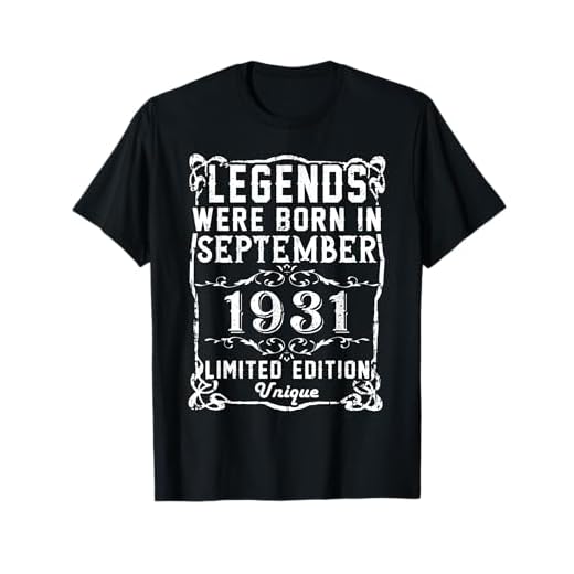 Cumpleaños Septiembre 1931 Edición Limitada Regalo Vintage Camiseta