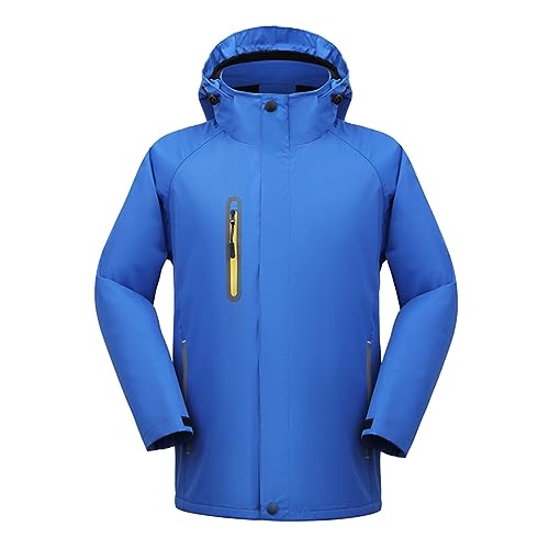 Chaqueta impermeable de hombre con capucha para senderismo y montaña