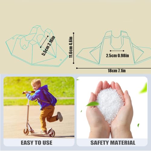 Universele stuntstepstandaard, stepstandaard, voor Pro Stunt Scooter, e-scooter/stuntstep, trick step, freestyle step, 95 mm tot 125 mm wielen - Afbeelding 5